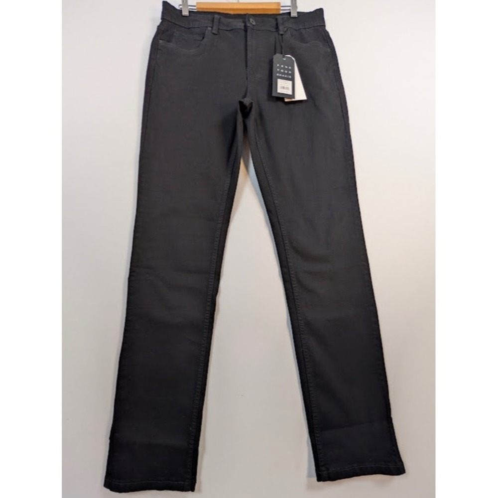 The Perfect Jean NYC Slim Thick Pants Mens 34x36 Bandit Black